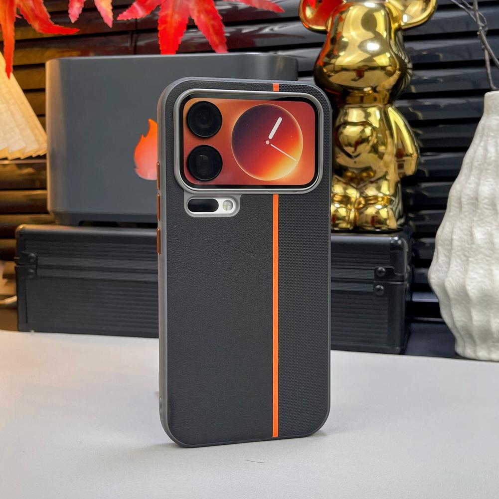 

Three-color Leather Patchwork with Magsafe Magnetic Ring Case For Xiaomi 17 Pro Max 17 pro Mi 15 14 pro Lens Protective Cover Xiaomi 17 pro max