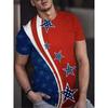 Summer Hot Selling Independent Sun Star 3D Printed Short Sleeved Men's Fashionable Round Neck T-shirt