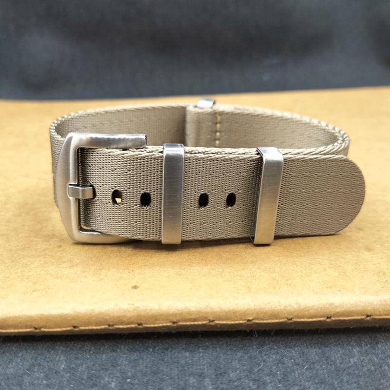 High-End NATO One-Piece Nylon Watch Strap - Canvas Woven, Sizes 18/20/22/24.