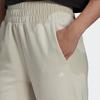 Adidas Knitted Sweatpants Women's White Moderate Cuffed Pants HK2364