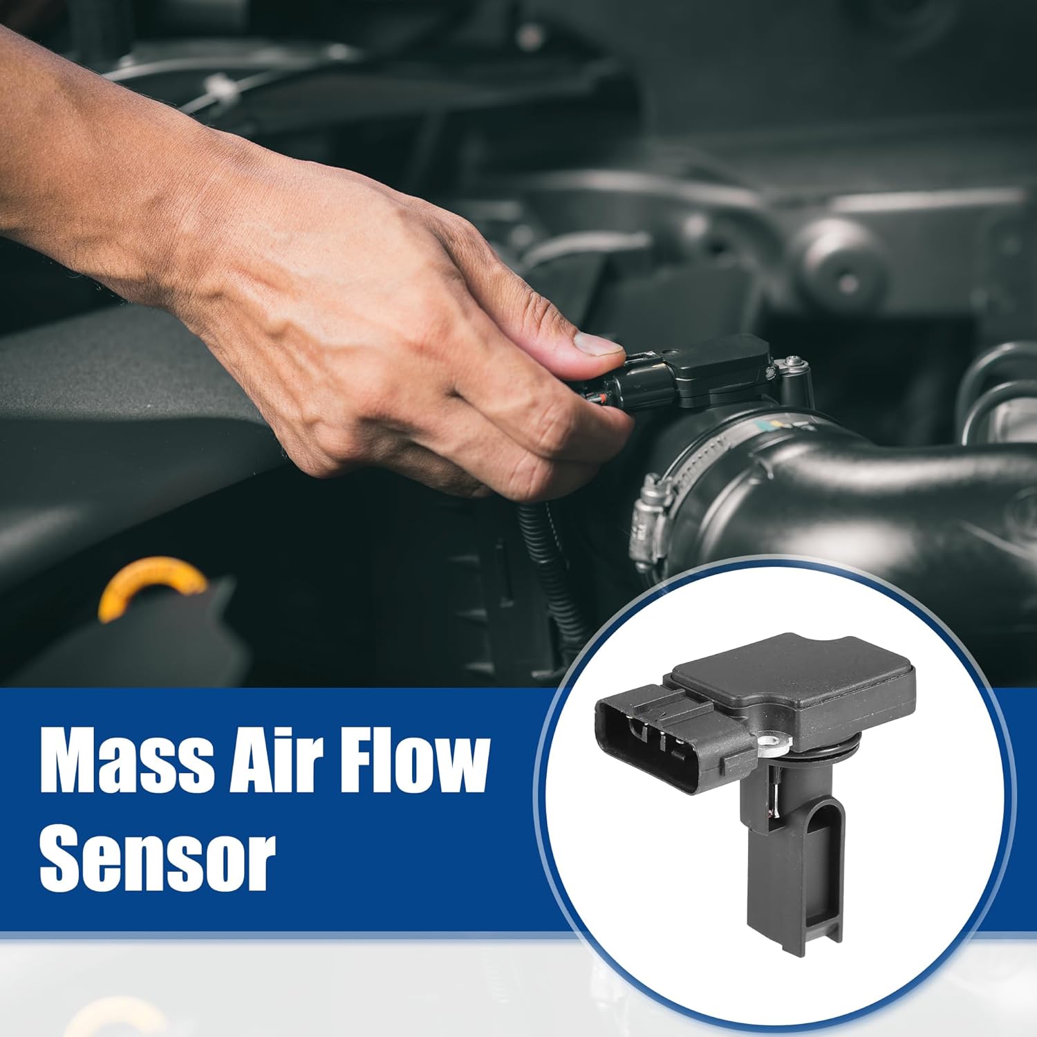 

ACROPIX Car Mass Air Flow MAF Sensor Replacement Fit for TOYOTA No.AFH70M-23/22204-27010 - Pack of 1