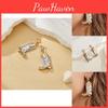 Eye Catching Retro Five Pointed Star Alloy Earrings Ideal For Women Trendy