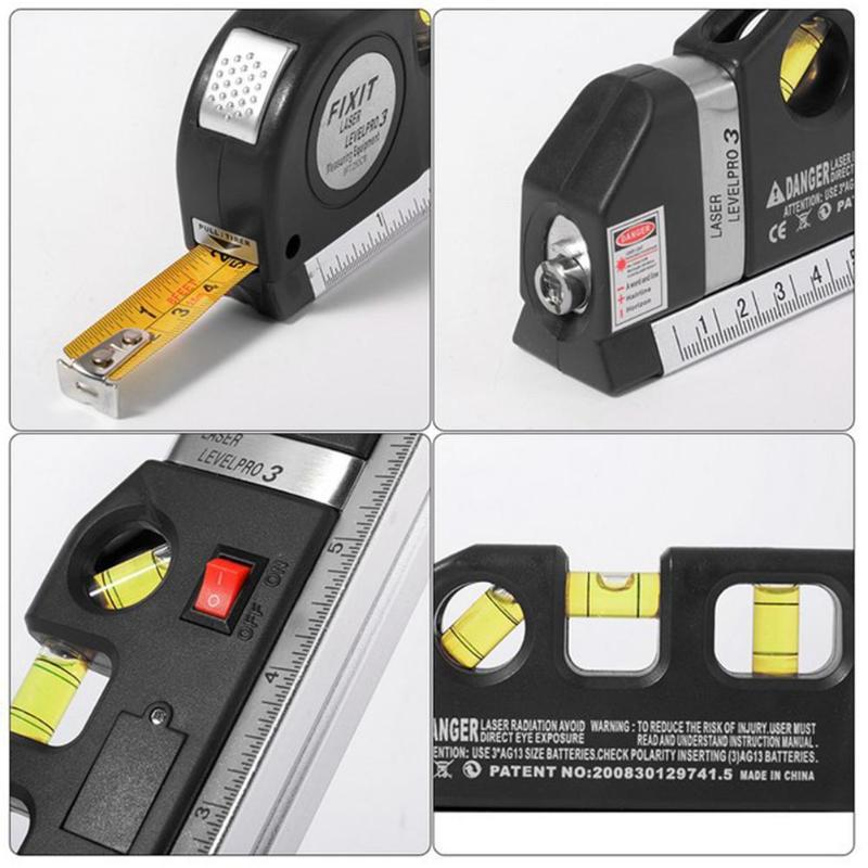 JAVIER Multi-Function Laser Tape Measure with Cross Line Level