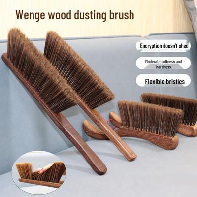 Widened Wooden Bed Brush with Soft Chicken Wing Bristles