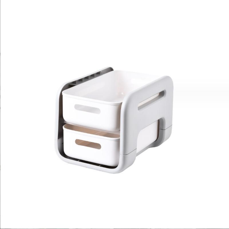 

Двойные напольные полки, тележка для перемещения под столом в общежитии, органайзер для хранения закусок и косметики Short without wheel