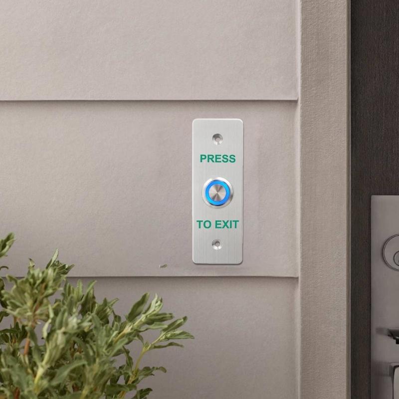 Waterproofed Stainless Steel Round Doorbells Exit Push Button For Outdoor Use In Garden Garages And High Moisture Areas
