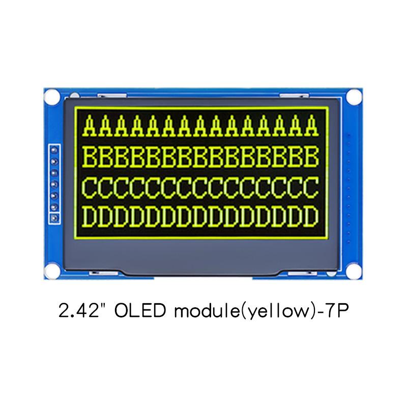 LIZAO 2.4/2.42" 128x64 OLED Display Module SSD1309 SPI I2C 7Pin for Arduino UNO R3 C51
