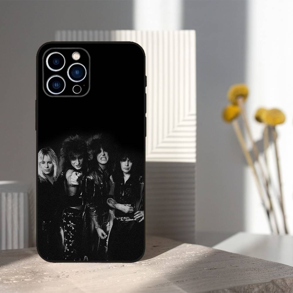 

Rock Band M-Motley C-Crue Phone Case For iPhone 16,15,14,13,12,11 Plus,Pro Max,XS,X,XR,SE,Mini,8,7,Soft Silicone Black Cover iPhone15