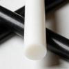 White and Black POM Polyoxymethylene Rod - Plastic Material