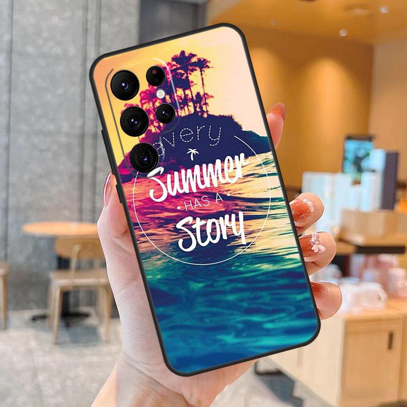 Liebe Sommer Handyhülle Für Samsung Galaxy S25 S24 S22 S21 S20 S23 Ultra S9 S10 Plus S25 FE Rückseite