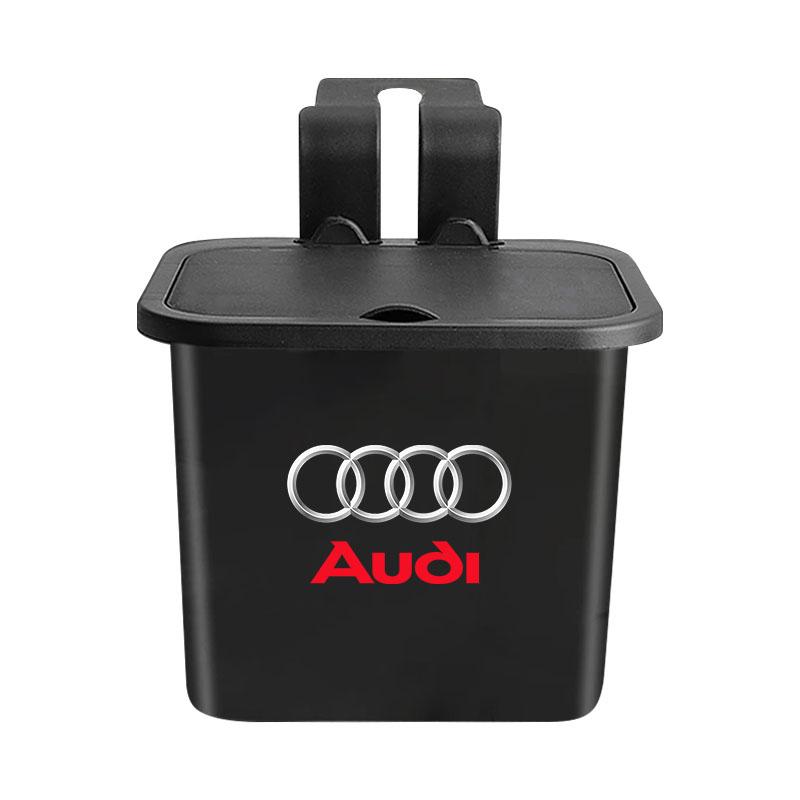 1Pcs Car Hanging Trash Bin Seat Back Storage Box Phone Holder Hook For Audi C7 C6 C5 B5 B6 B7 B8 B9 D3 Q3 Q5 Q7 TT A1 A3 A4 A5 A6 A7