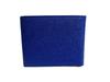 Authentic BVLGARI Blue Leather Bifold Bil Wallet Compact Wallet #b129  Open Box