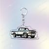 Vintage Classic Old Truck Keychains for Accessories Jewelry Retro Vector Car Keyrings Fans Friends Gifts