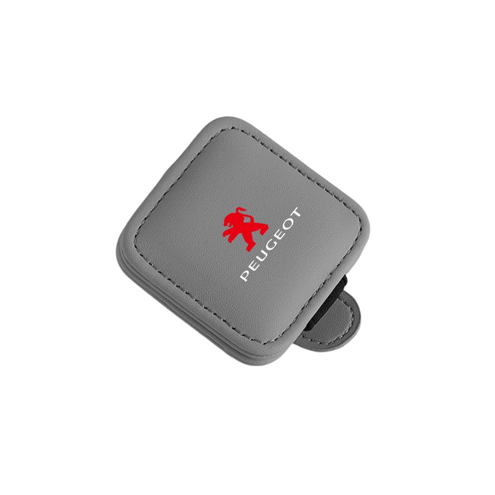 Car Sun Visor Glasses Clip Magnetic Sunglasses Organizer Box Card Holder For Peugeot 307 308 206 207 208 408 107 2008 3008 valve