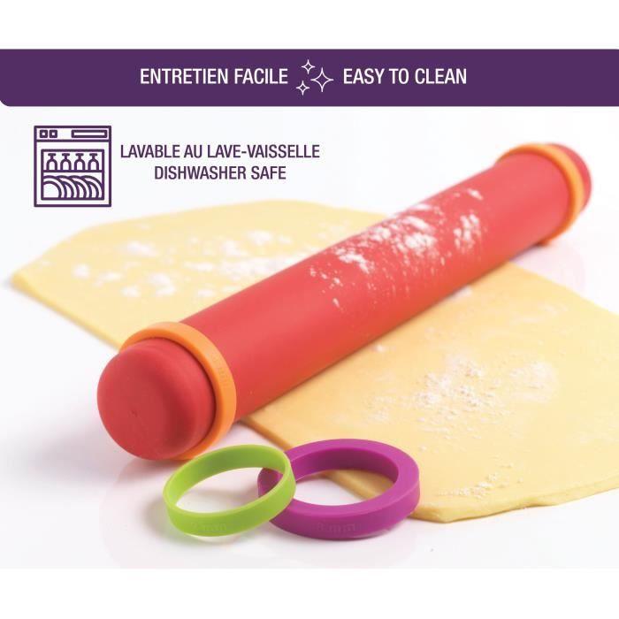 ROULEAU A PATISSERIE SILICONE ROUGE - MASTRAD