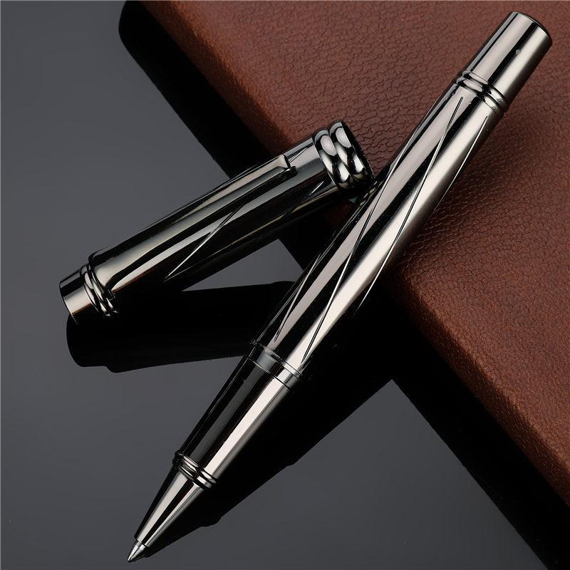 Quality Pen Black 0.5Mm Orb Pen Large Tip Pen Metal High-End Business Signature Pen