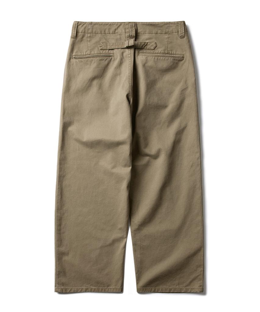 ESFAI Cinch Back Chino Pants (Beige)