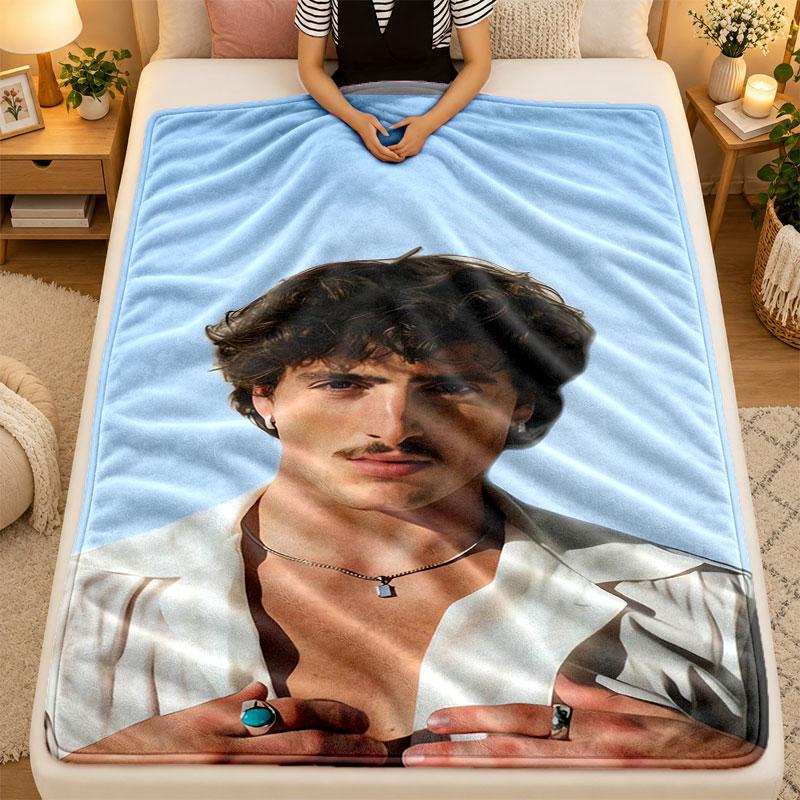 Flannel BlanketBenson Boone Warm Soft Throw Blanket for Indoor Sofa Bed Living Room Use