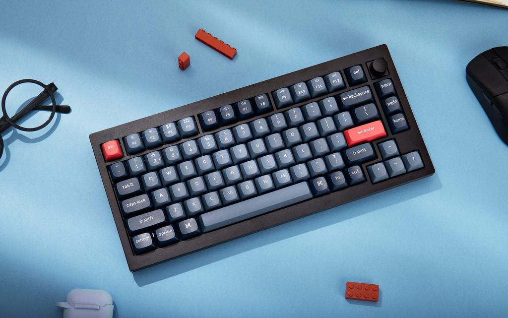 V1 Max Wireless Custom Mechanical US RGB Gateron Jupiter Mechanical with Gasket Windows Linux Compatible Jupiter Mechanical Axis []Keychron QMK/VIA