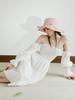 Deondeulob Dd_White Ruffle Off Shoulder Dress