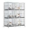 Three-Layer Pet Cage with Partition for Cats, Dogs, and Pigeons