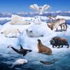 TOYMANY 12-Piece Arctic Animal Figure Set, Realistic Arctic Animal Models, Popular Animal Toys, Birthday Gifts, Decorations, Christmas, New Year's