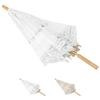 Exquisite Umbrella Multi-use Cotton Lace Flower Pattern Visual Effect Sunshade for Photography