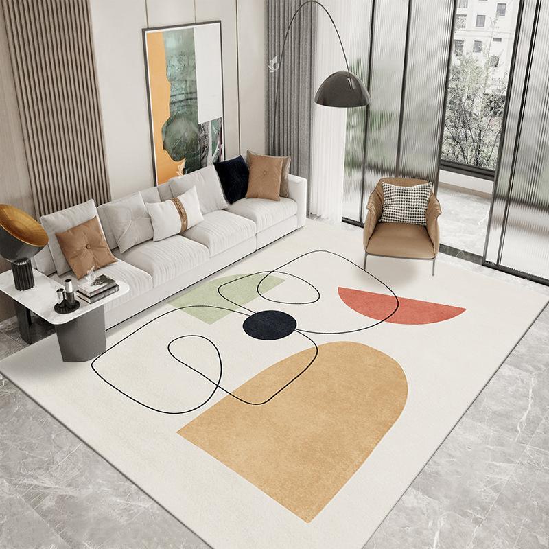 Modern Abstraction Living Room Decoration Carpet Nordic Style Rugs for Bedroom Non-slip Large Area Mat Home Washable Lounge Rug