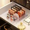 Clear 7-Grid Makeup Palette Organizer Acrylic Drawer Storage Tray for Eyeshadows Blushes Cosmetics Vanity Makeup Organizer