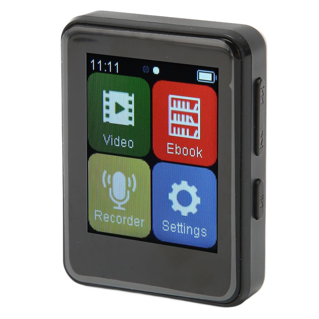 MP3 Player   5.0 Intelligent HD Noise Reduction FM Radio Electric Book 1.8inch Full Touchscreen MP3 Player