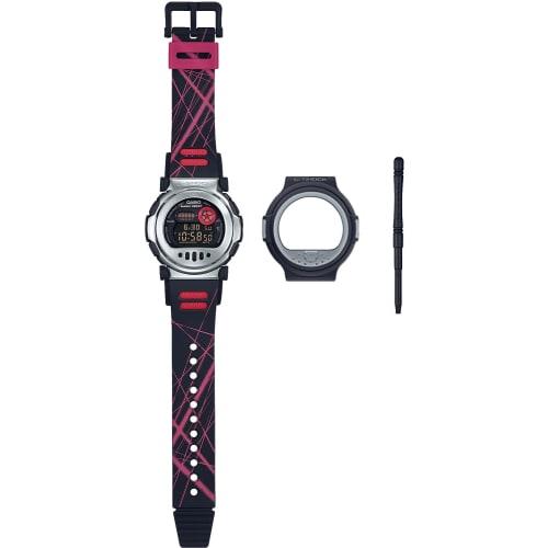 

Casio G-Shock Bluetooth Watch with Detachable Bezel, G-B001MVA-1JR, Men s, Black and Red