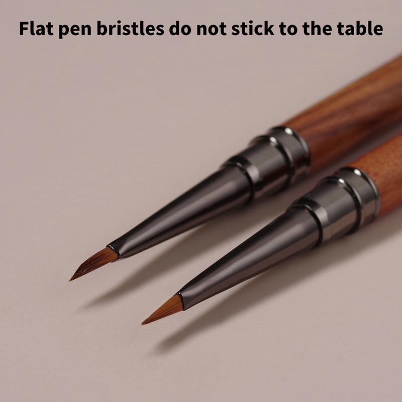 Triangular Nail Art Brush Pen 3D Tips Pattern Phototherapy Acrylic Nail Brush Uv Gel Diy Manicure Tools Wood Handle Nail Brushes