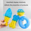Summer Pet Cooling Chew Toy Freezable Textured Ring Shark Bone Ice Stick Cube Puppy Toy Water Filling Dog Teeth Cleaning Toy
