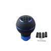 Universal 5-Speed Leather Car Gear Shift Knob Head Stick Shifter Lever Hand Ball With 8/10/12mm Screws for Manual Transmission