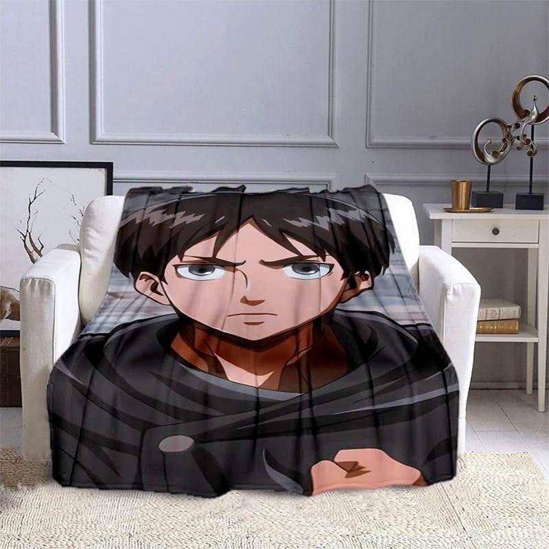 Attack On Titan Wings of Liberty Anime Blanket Soft Cozy Blanket Flannel Blanket Kids Blanket Home Travel Blanket Gift