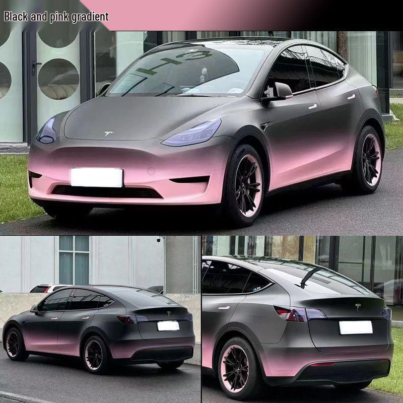 Tesla Customizable Gradient Color Car Wrap - Complete Vehicle Itasha Art Film