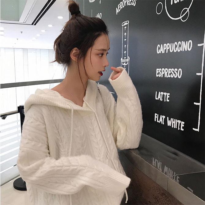 Pullovers Autumn Khaki Sweater Women Short Tops Long Sleeve O Neck Loose Casual Knitted Pullover