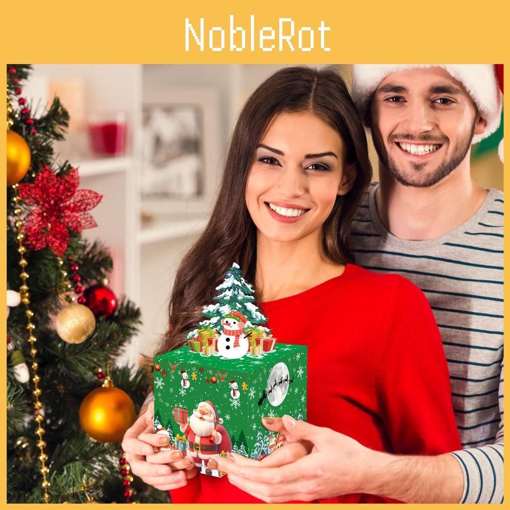 Feiertags Schneemann Deko Muster Geschenkbox für Weihnachtsveranstaltungen und festliches Schenken