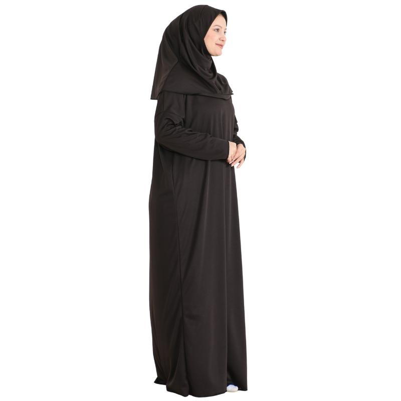 Women Prayer Dress With Hijab Rug Tasbih Muslim Set Islamic Clothes Abaya Jilbab Dubai Kaftan For Eid Ramadan