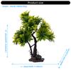 Realistics Coconuts Tree Ornaments Plastics Palms Tree Decoration Natural Unique Enhances Aquariums Environment