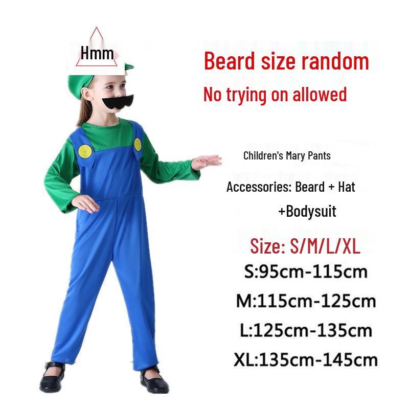 Halloween Cosplay Circus Troupe Overalls - Parent-Child Outfits XL