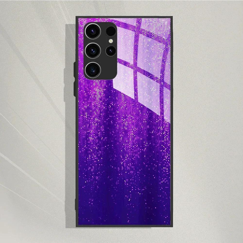 For Samsung Galaxy S25 Ultra Case Tempered Glass Case Cool Painted Phone Cases For Samsung S25 Ultra Cover S25ultra 5G Fundas