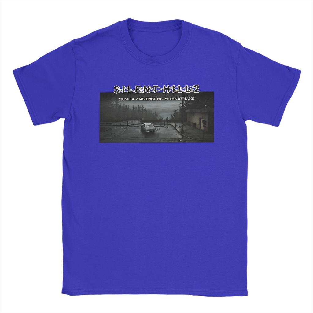 Unisex T-Shirt Vintage S Bootleg Stil Silent Hill II T-Shirts Harajuku Sommer T-Shirt Y2K Basic Design 100% Baumwolle Oberteile Übergröße