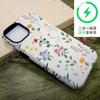 Foreign trade hot-selling fresh hand-painted wildflower mobile phone case iPhone17 two-in-one film case 15pm magnetic apple case