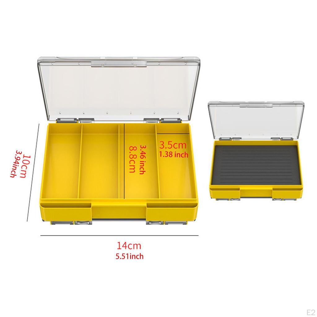 Cutie Organizator cu Secțiuni Ajustabile pentru Jiguri Cârlige Apă Dulce Apă Sărată