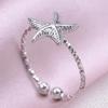 1/2/3pcs Animal Ring Butterfly Cat Wings Shell Open Adjustable Stainless Steel Rings For Women Men Accessories Fashion Jewelry