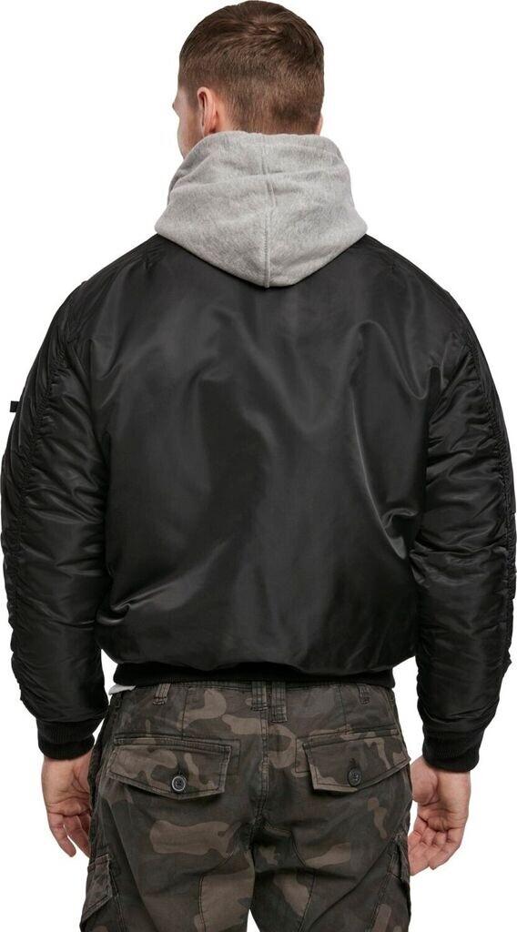Winter Jacket Brandit MA1 Sweat Hooded Jacket Black-grey