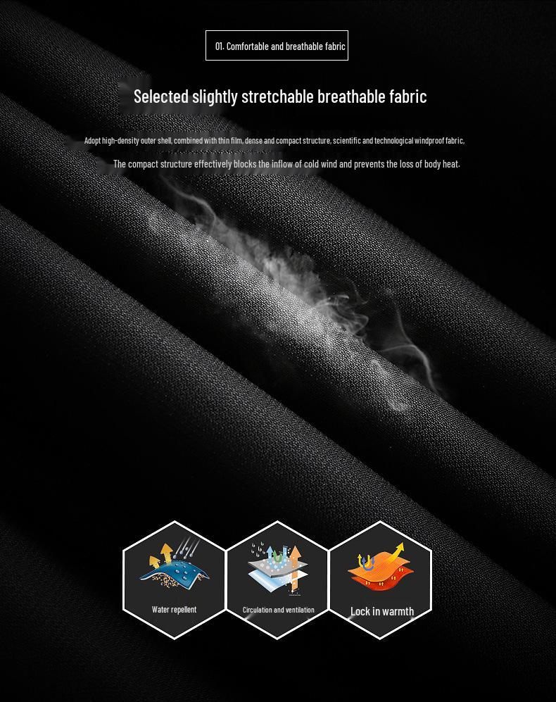 Men's Winter Outdoor Ski Jacket: Windproof, Waterproof, Insulated for Mountaineering and Fishing