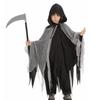 Halloween Costume for Kids Grim Reaper Cloak Ghost Disguise Devil Wizard Cosplay Cloak Witch Shrine Maiden [Yolrky] (L)