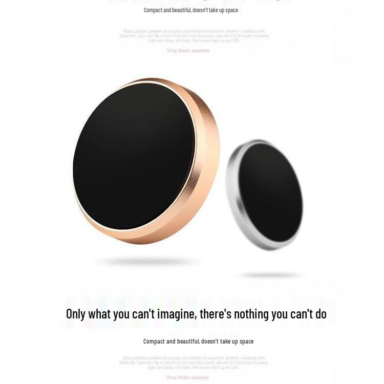 Mini Magnetic Phone Mount: Universal Metal Car Holder for Navigation